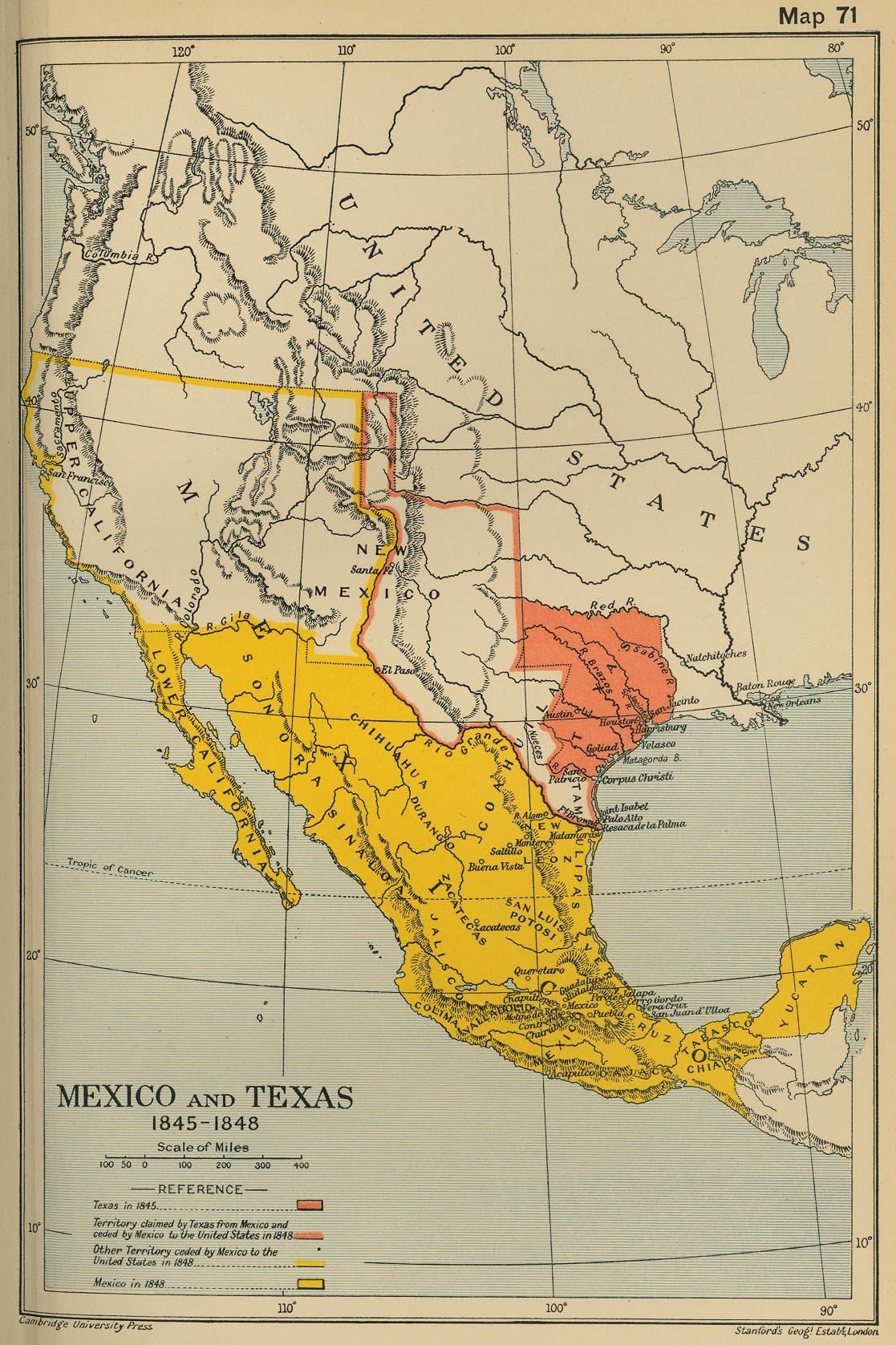 žemėlapis Meksika 1700