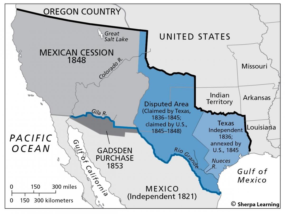 žemėlapis meksikos perleidimo